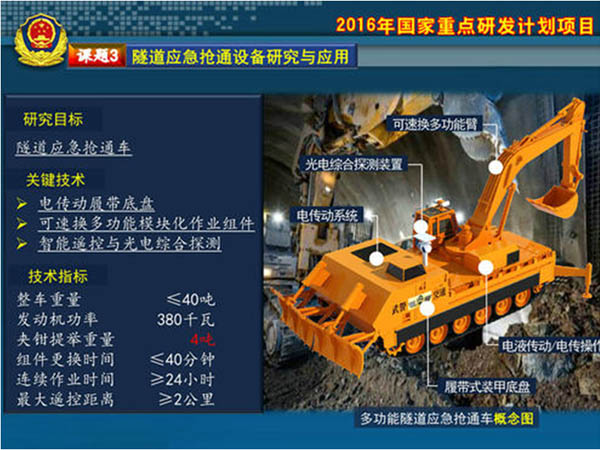 分布式電驅(qū)動(dòng)無(wú)人駕駛隧道搶通車